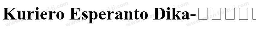 Kuriero Esperanto Dika字体转换